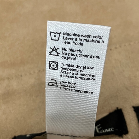 George women’s size 12 microsuede Tan below the knee midi Skirt - Picture 11 of 13